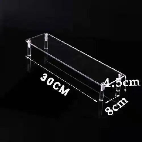 1-5 Tier Acrylic Display Stand,Clear Display Riser Rack for Cupcake,Perfume Doll Décor and Organizer Amiibo Funko POP Figures