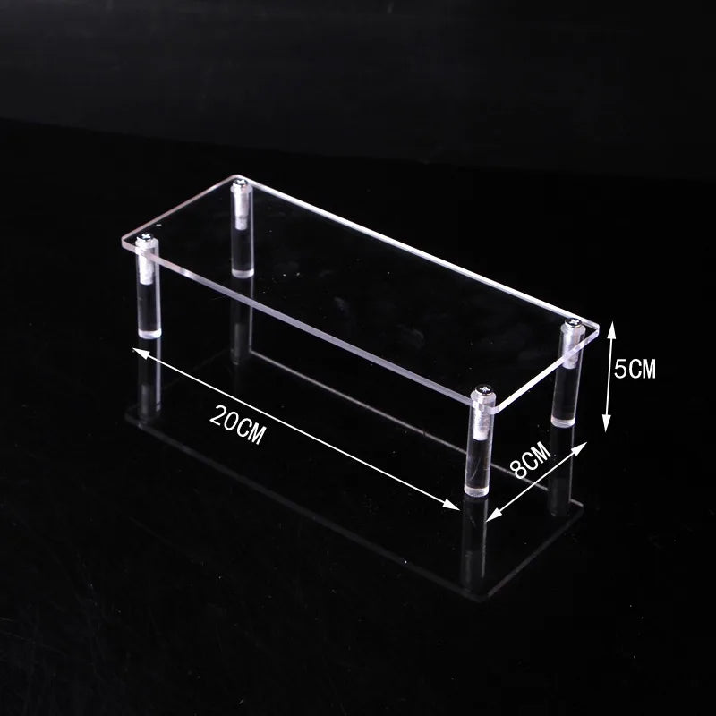 1-5 Tier Acrylic Display Stand,Clear Display Riser Rack for Cupcake,Perfume Doll Décor and Organizer Amiibo Funko POP Figures