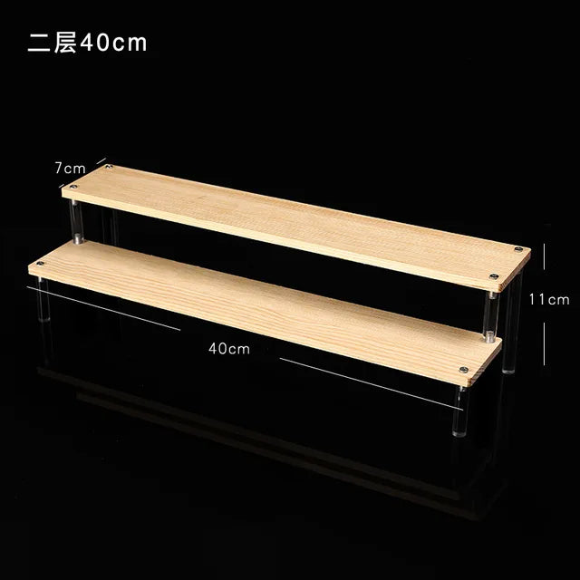 1-5 Tier Acrylic Display Stand,Clear Display Riser Rack for Cupcake,Perfume Doll Décor and Organizer Amiibo Funko POP Figures