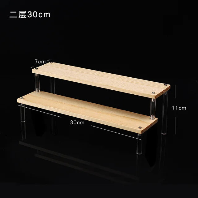 1-5 Tier Acrylic Display Stand,Clear Display Riser Rack for Cupcake,Perfume Doll Décor and Organizer Amiibo Funko POP Figures