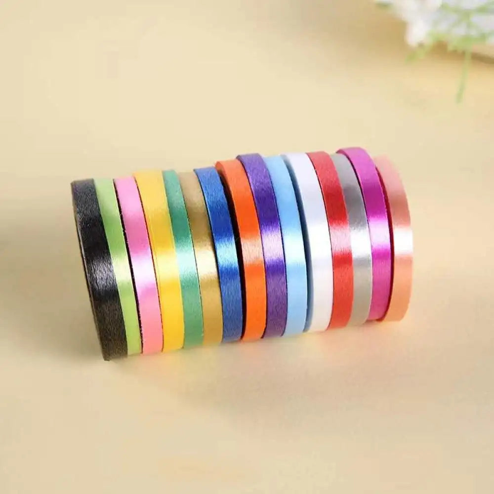 10Meter/Rolls 5mm Balloon Ribbon Party Birthday Wedding Accessorie Laser Balloon Chain Satin Ribbons Crafts DIY Party Decoration