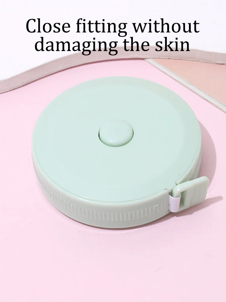 1PC/15PCS 1.5m Small Tape Measure Portable Student Soft Leather Three Measurement Clothes Automatic Recycling